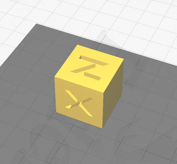 20x20x20 cube for calibration