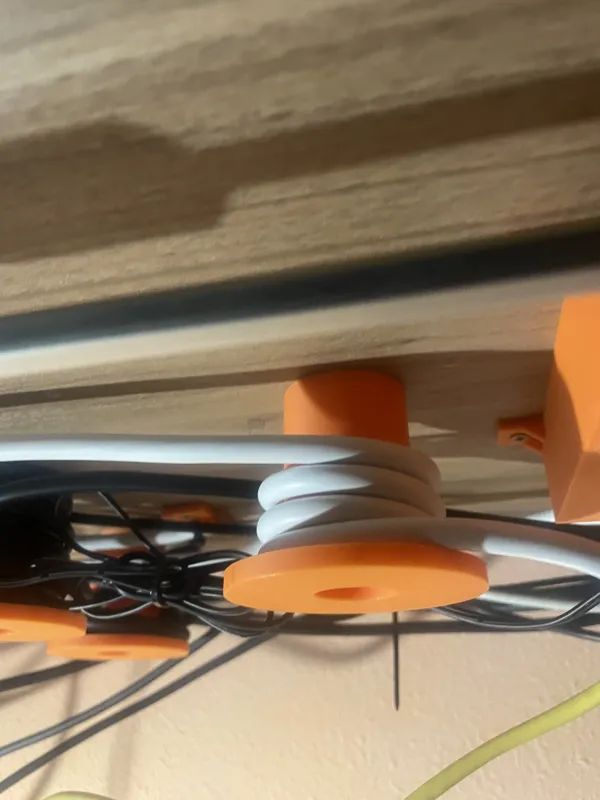 Under desk cable winder
