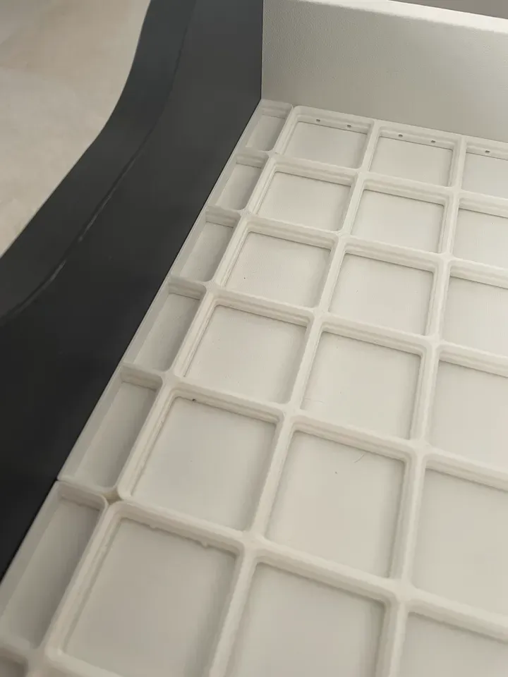 Parametric spacer for Gridfinity push together baseplate