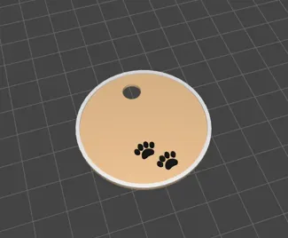 Dog name tag