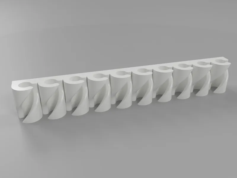 Sleek, 3D printed cable holder