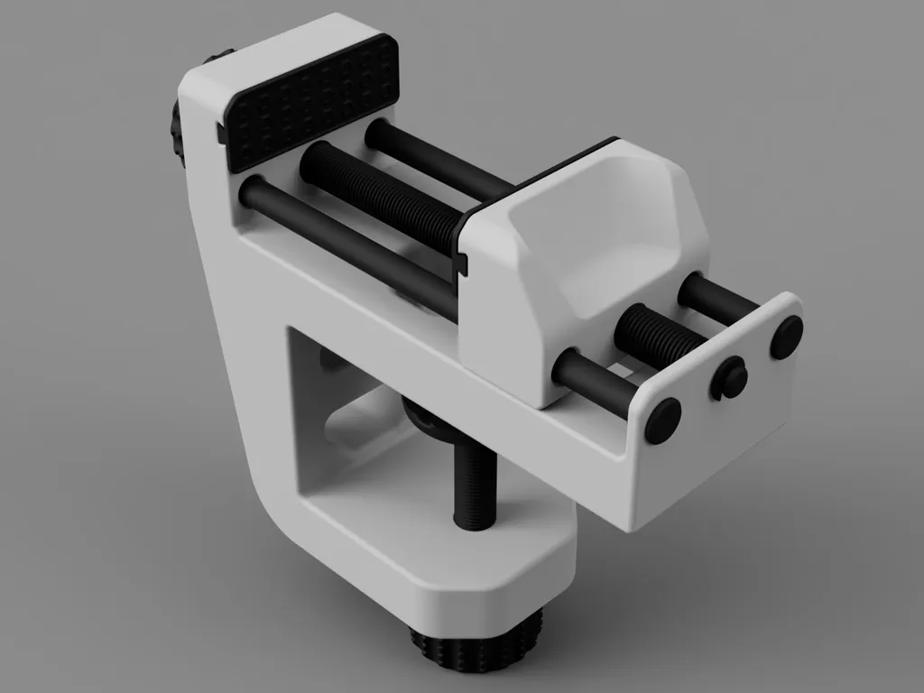 Clamp-On Vise - Fully 3D Printable view 2