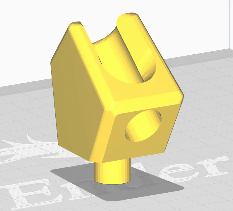 Airbrush holder with 1/2-inch peg mount hole