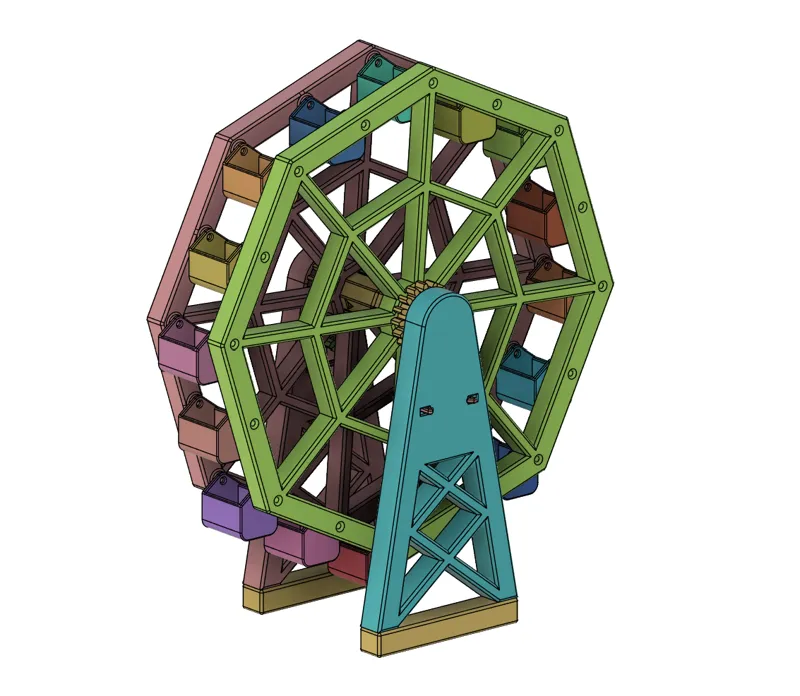 Decorative motorized water wheel prototype (not yet functional)