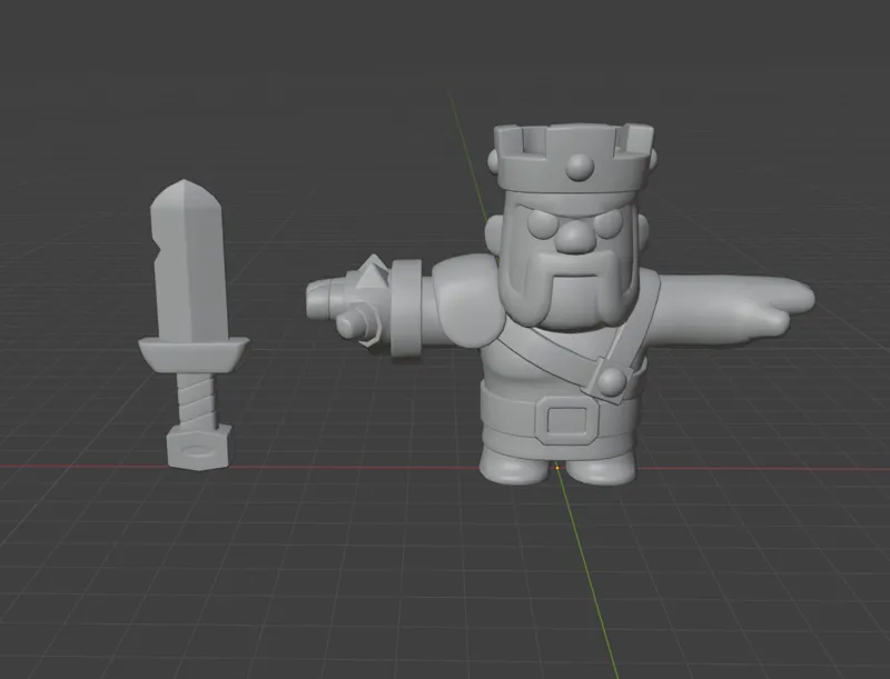 Clash Mini Barbarian King Hero