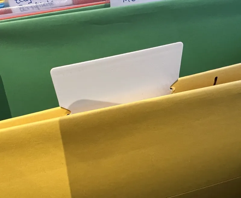 Hanging File Folder Label Hängeregister Beschriftungsschild
