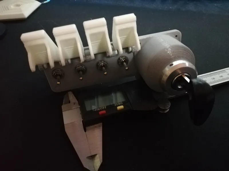 Switchplate with place for electrical ignition lock