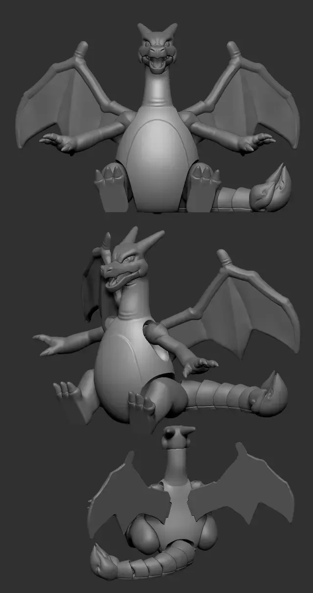Charizard Articulate STL