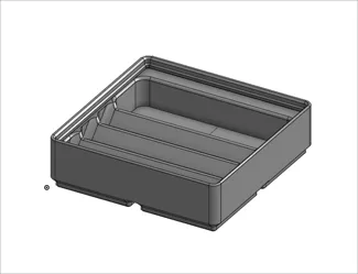 Gridfinity PCB/microcontroller/battery holder (2x2)