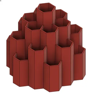Hexagon Mountain Desk Organizer