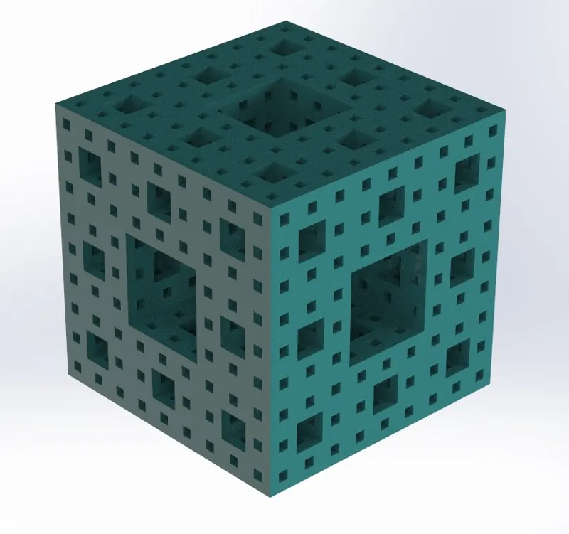 Fractal Cube Desk Ornament