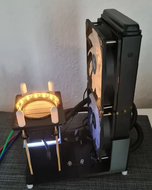 Watercooled Peltier-Cloudchamber