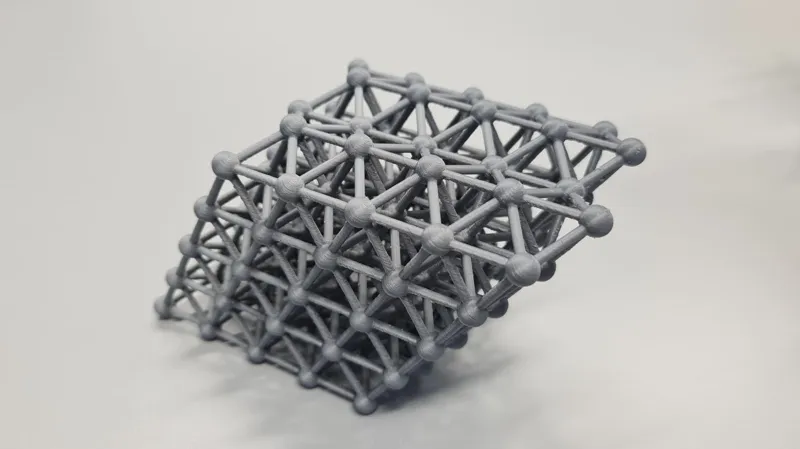 Hexagonal-close-packed crystal lattice