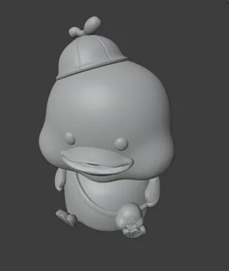 Cheerful Chubby Duck