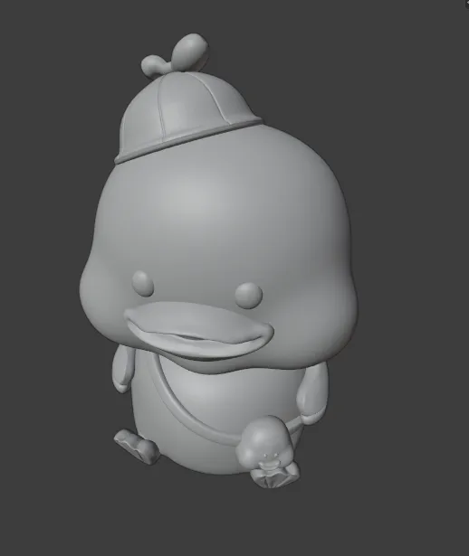 Cheerful Chubby Duck