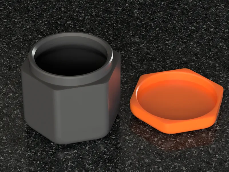 100mL Hex Container