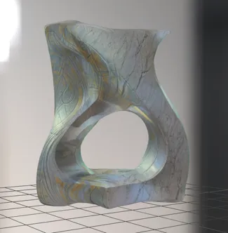 Abstract sculpture for home decor