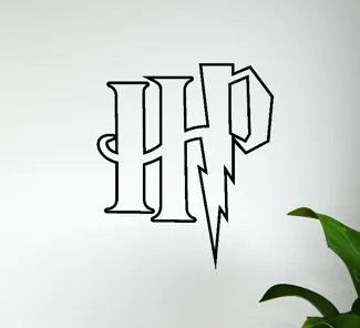 Harry Potter logo silhouette