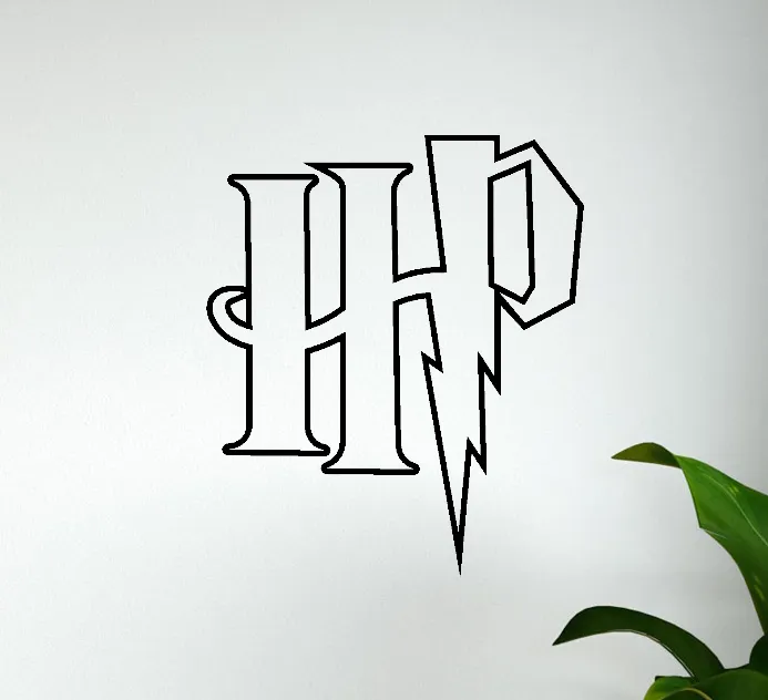 Harry Potter logo silhouette