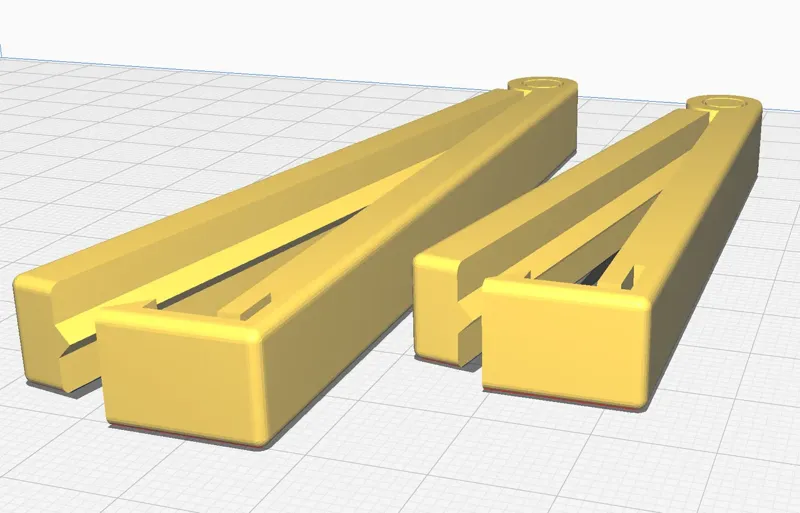 Chamfered bag clip