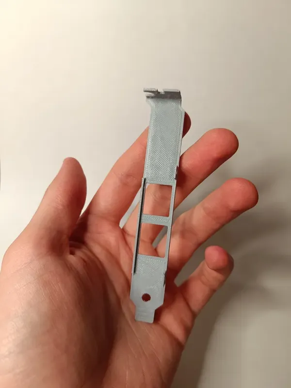 Équerre pour carte réseau 2 ports Ethernet