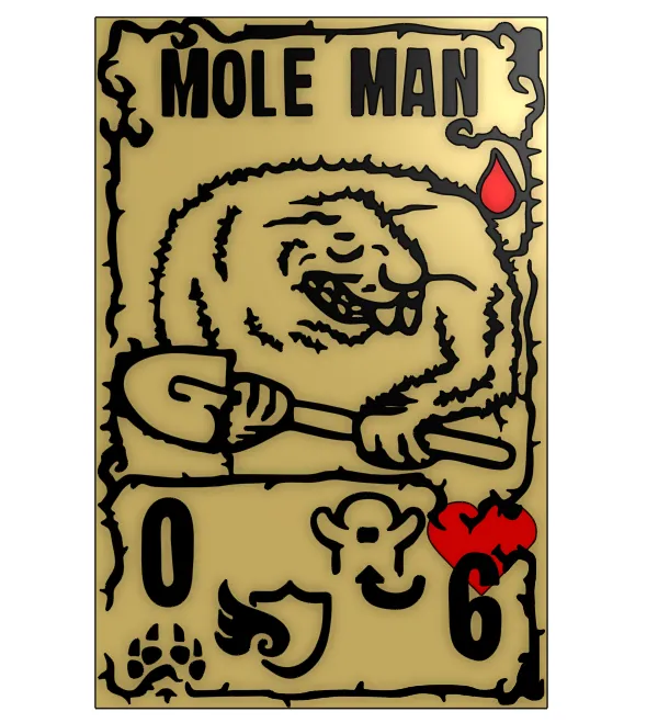 Mole Man Inscryption card