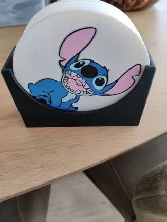 Stitch Coaster full color (5 Colors)