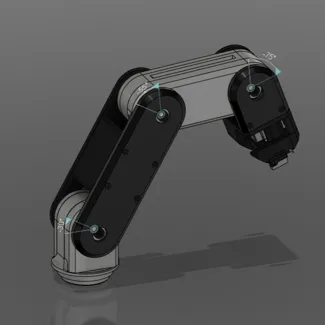 Robot Arm Servo + Stepper