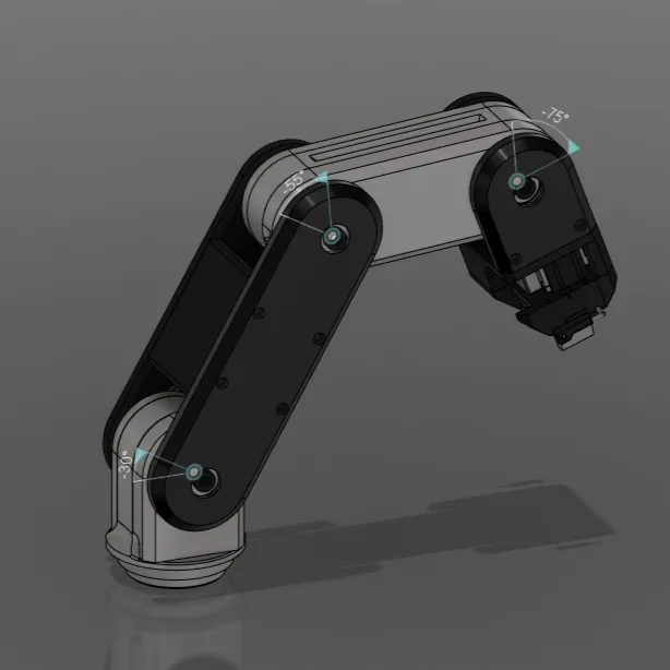 Robot Arm Servo + Stepper