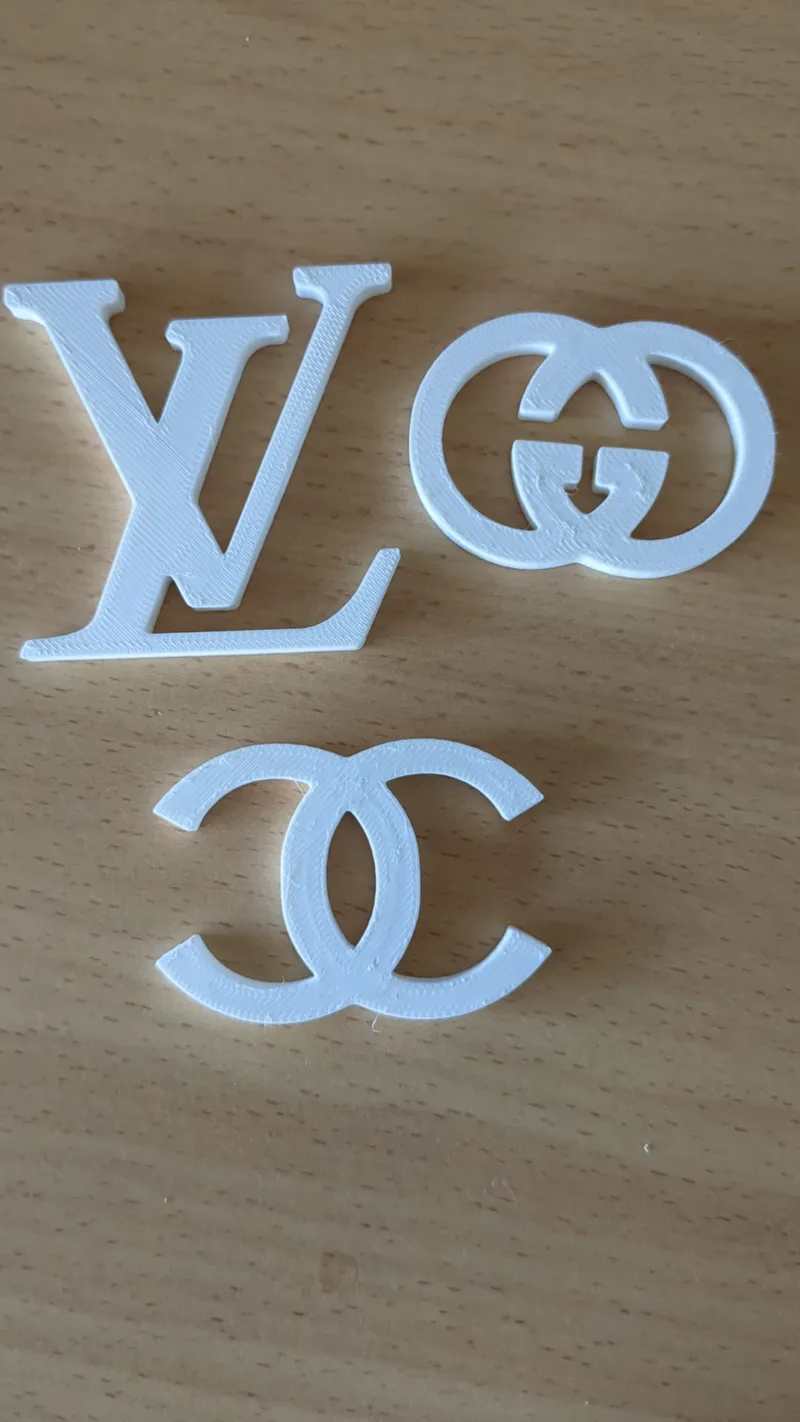 gucci, channel and louis vuitton logo