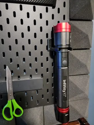 Ikea Skadis Infinity X1 flashlight holder
