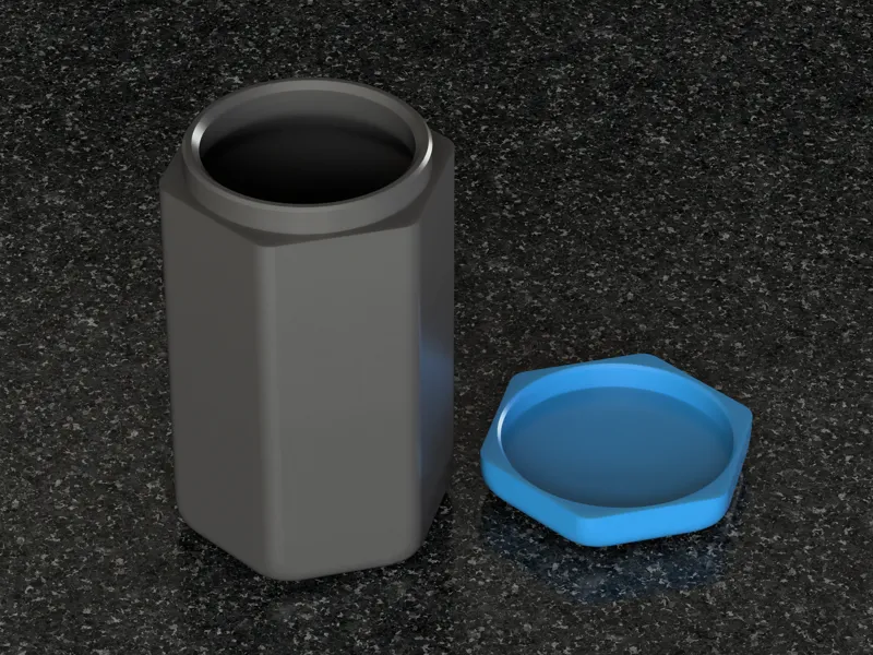 200 mL Hex Container