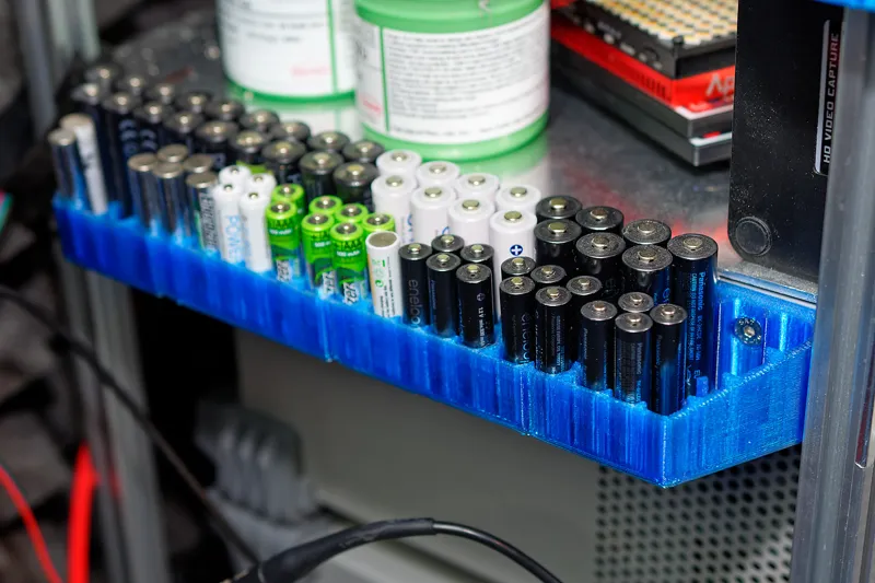 AA/AAA Modular Battery Rack for 2020 Extrusion