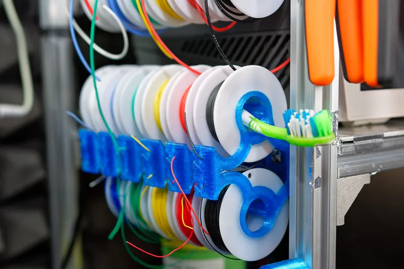 Wire spool rack for 55mm spool sets