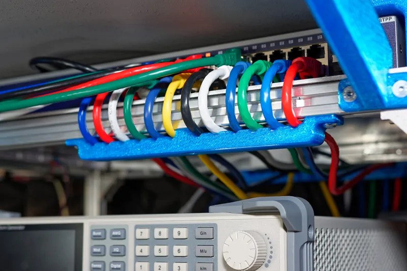 12-Lane Network Cable Guide for 2020 Extrusion and CAT5/CAT6 cable