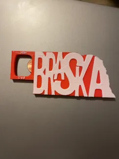 Nebraska Caphusker Bottle Opener Remix