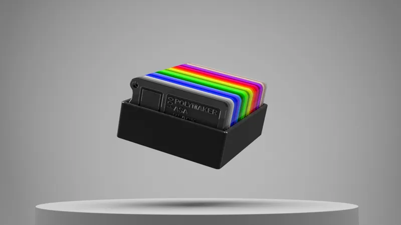 Parametric filament sample card