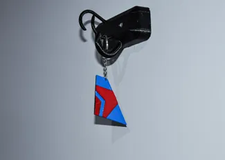 Delta Airlines Rudder Keychain