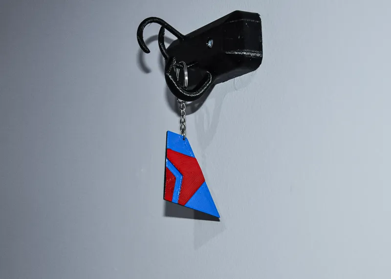Delta Airlines Rudder Keychain