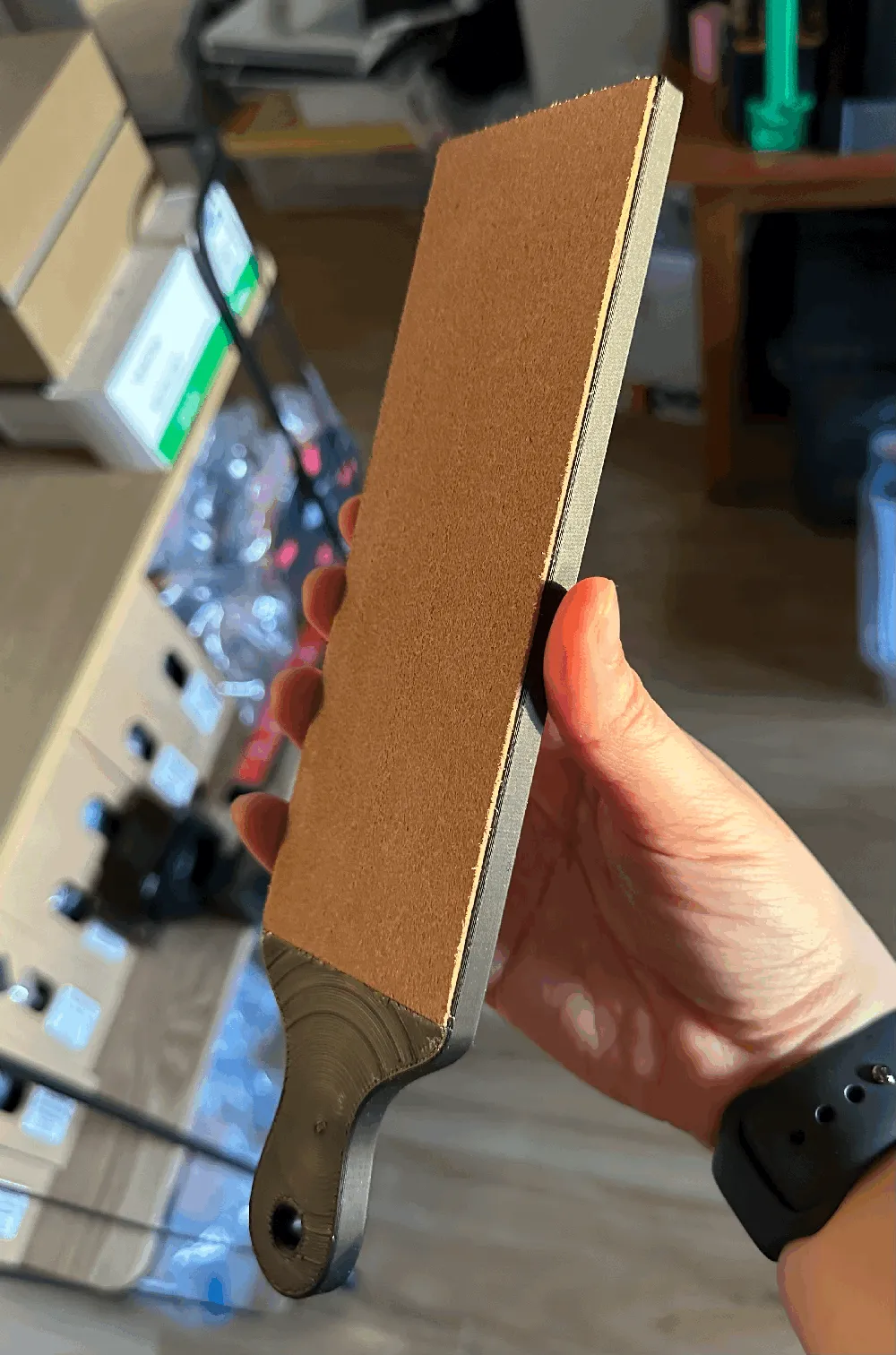 Leather strop handle by bacafreak - MakerWorld