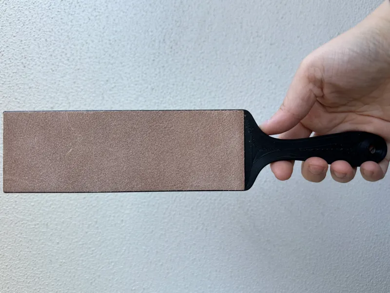 Leather strop handle
