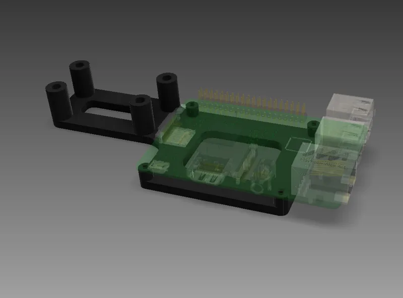 Anycubic I3 Mega Raspberry Pi holder