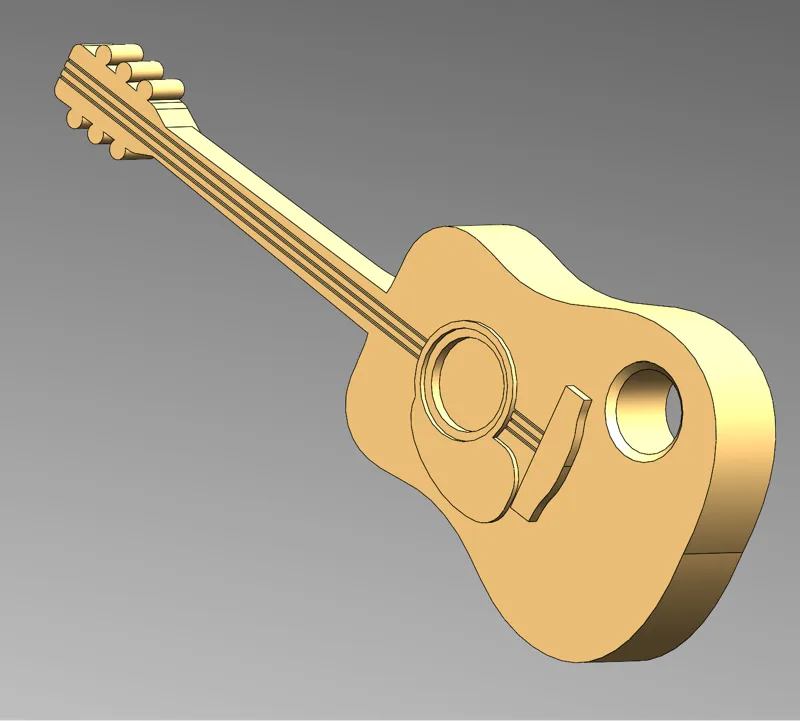 Guitar Key Chain Keychain