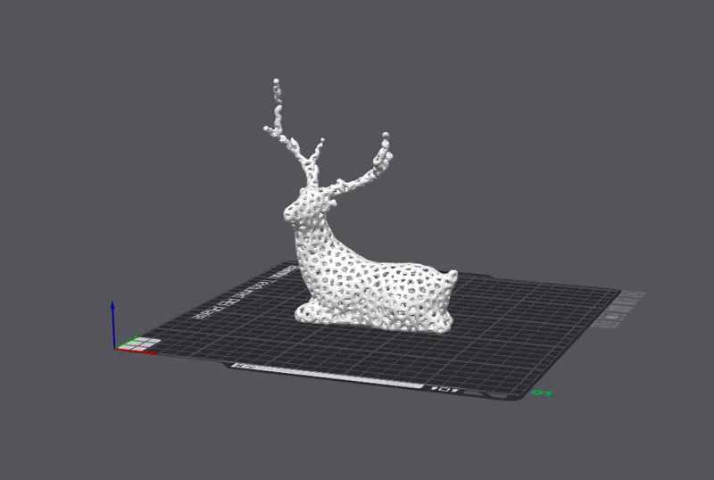Voronoi Deer Sculpture