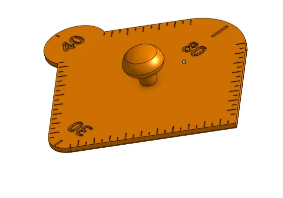 Rounded corner ruler