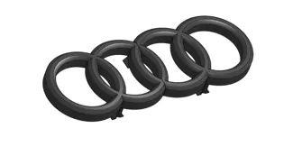 Wall Mount Audi logo with LED
