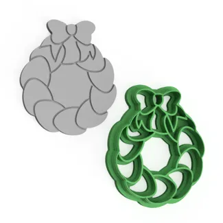 Easter Wreath Cookie/Polymer Cutter 0362