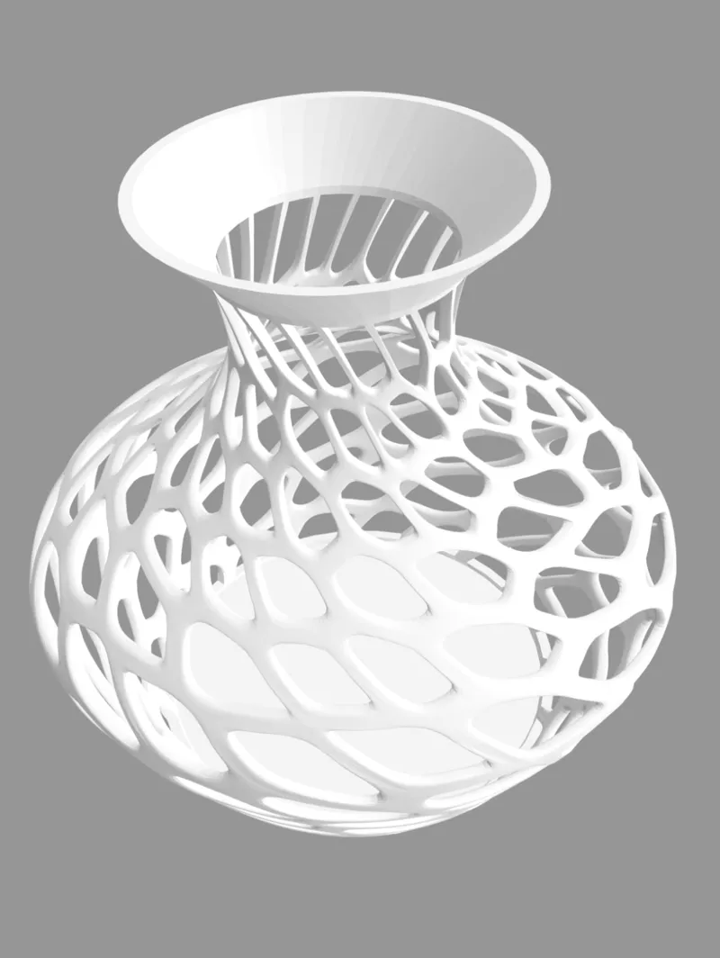 Open-Structure Deco Vase