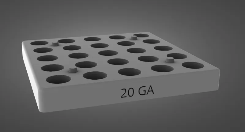 20 Gauge Stackable Reloading Tray/Block (25)