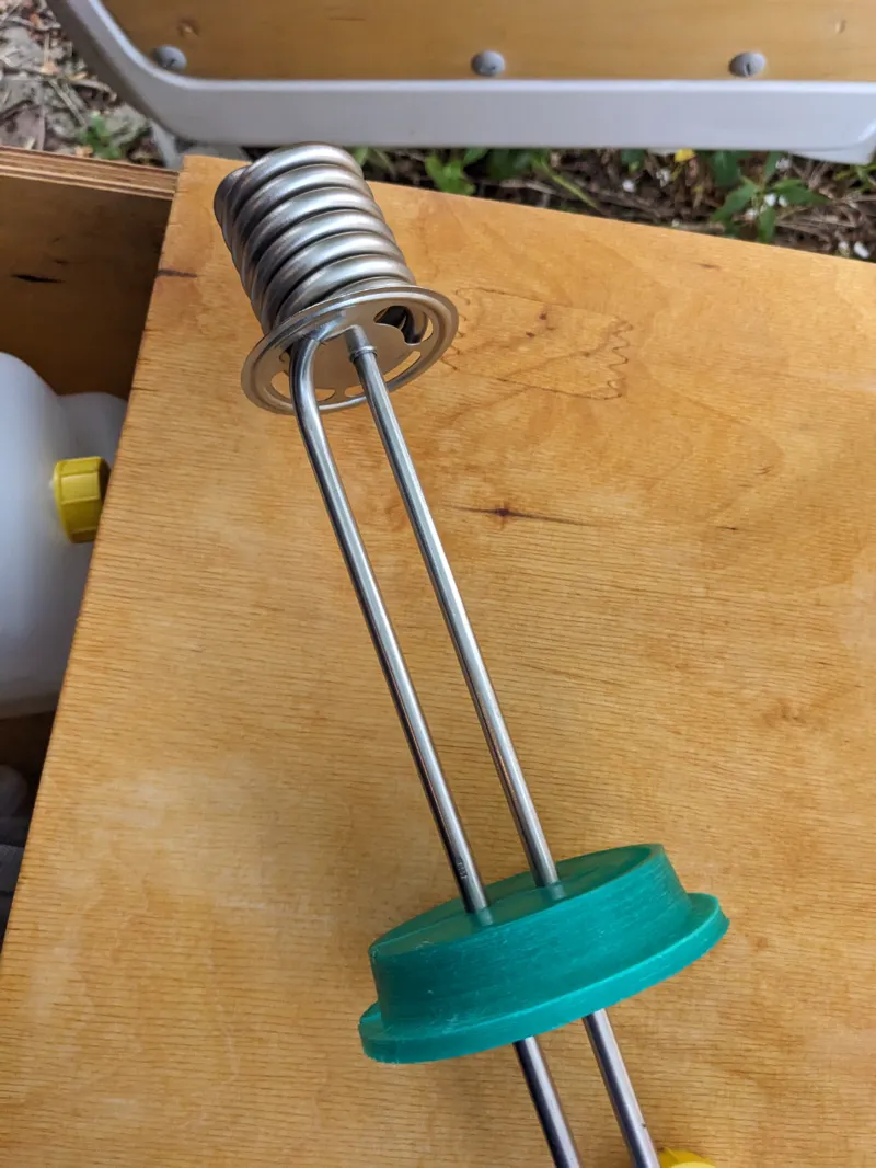 DIN96 adaptor for an immersion heater (2kW) for camping